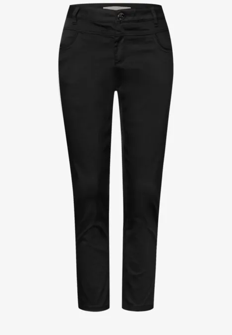 7/8-Satinhose Black