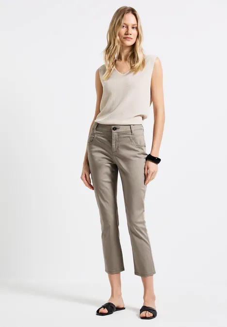 7/8-Satinhose cool ivory