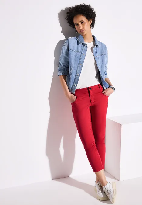 7/8-Satinhose glory red