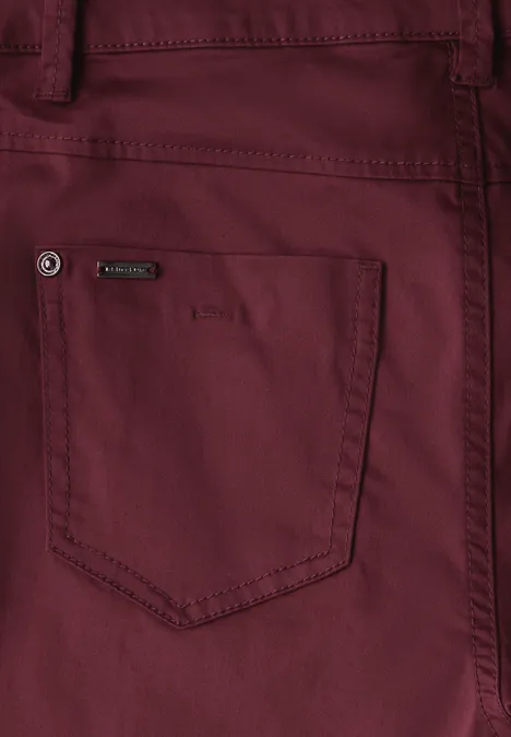 7/8-Satinhose dark cherry red