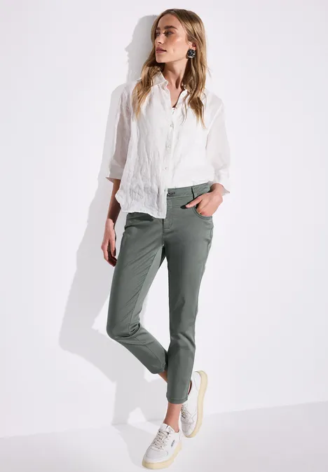 7/8-Satinhose muse green