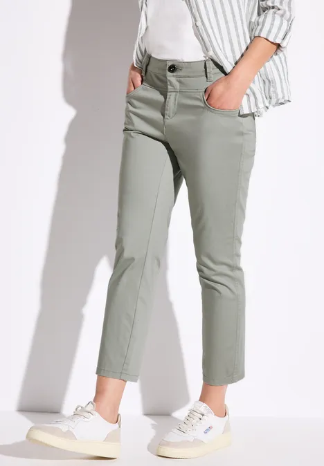 7/8-Satinhose pastel green
