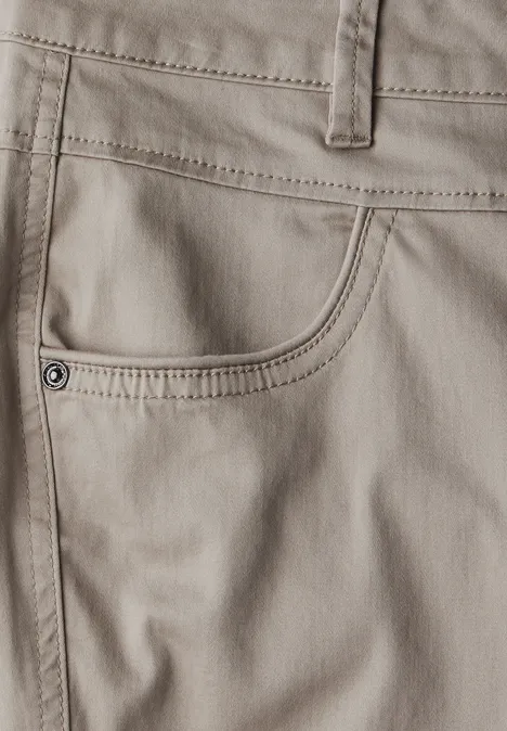 7/8-Satinhose buff grey