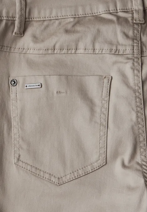 7/8-Satinhose buff grey