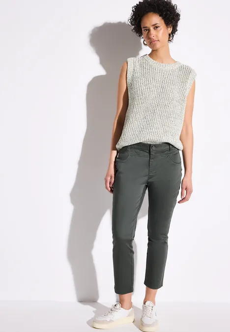 7/8-Satinhose wither green