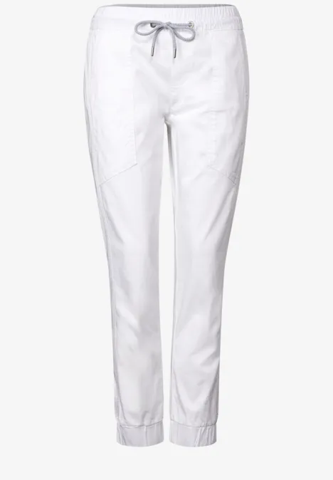 Hose im Loose Fit White