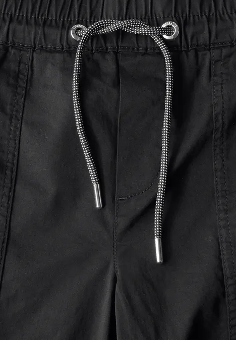Hose im Loose Fit Black