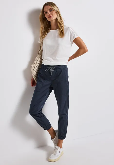 Loose Fit broek deep blue