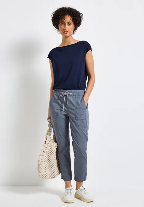 Hose im Loose Fit velvet sky blue