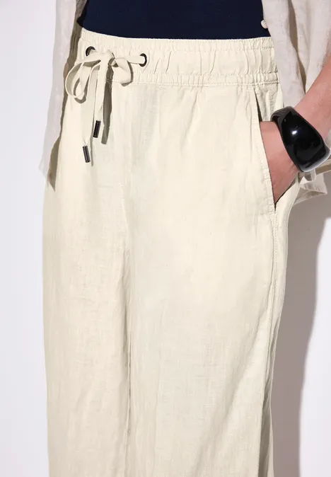 Leinen Culotte moonstone sand