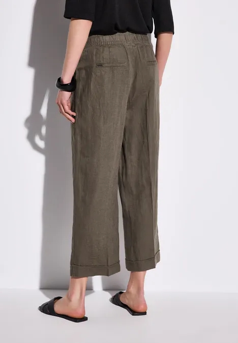 Leinen Culotte acron brown