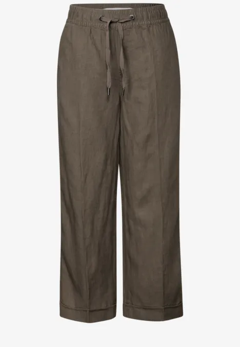 Leinen Culotte acron brown