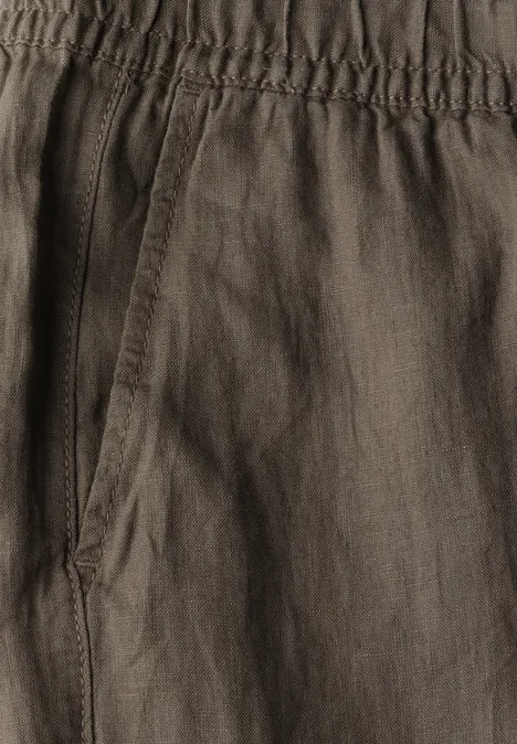 Leinen Culotte acron brown