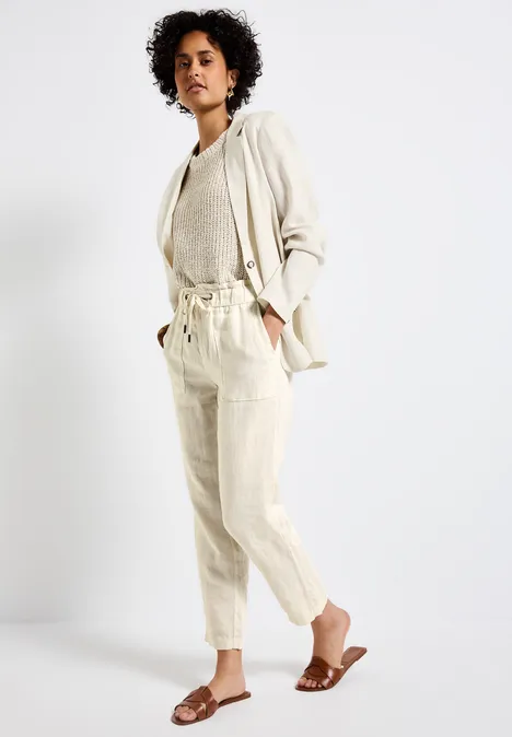 Paperbag Hose moonstone sand