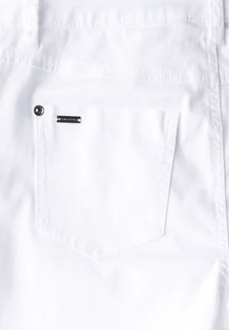 Satin 3/4-Hose White