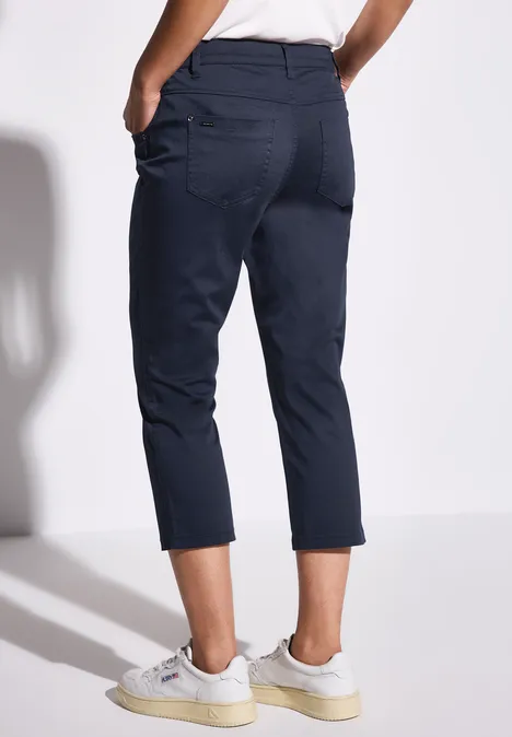 Satin 3/4-Hose deep blue
