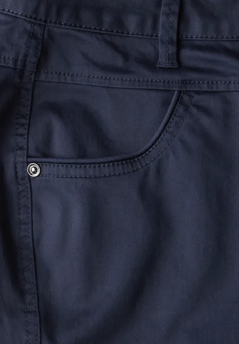 Satin 3/4-Hose deep blue