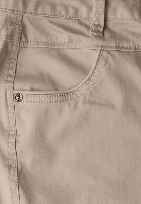 Satin 3/4-Hose safari beige