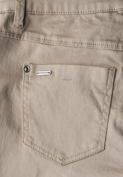 Satin 3/4-Hose buff grey