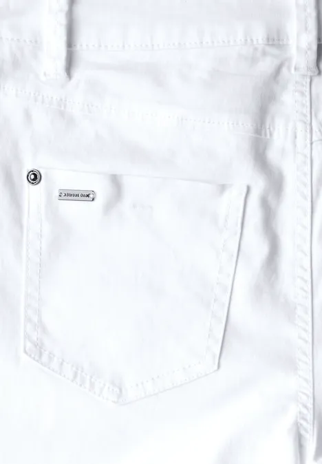 Satin Bermuda White