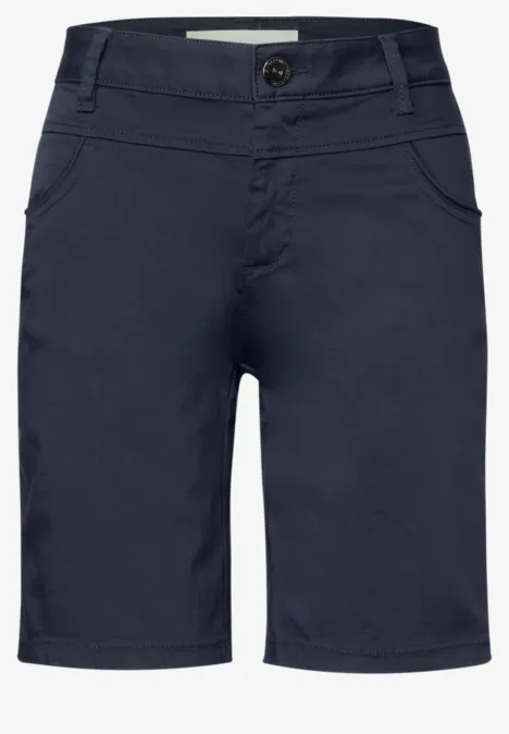 Satin Bermuda deep blue