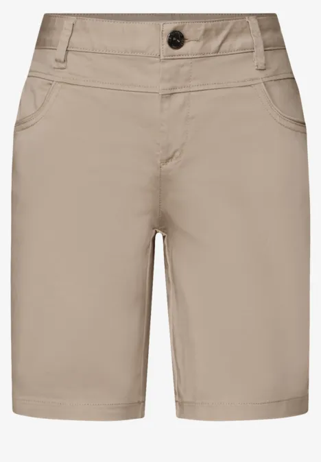Satin Bermuda safari beige