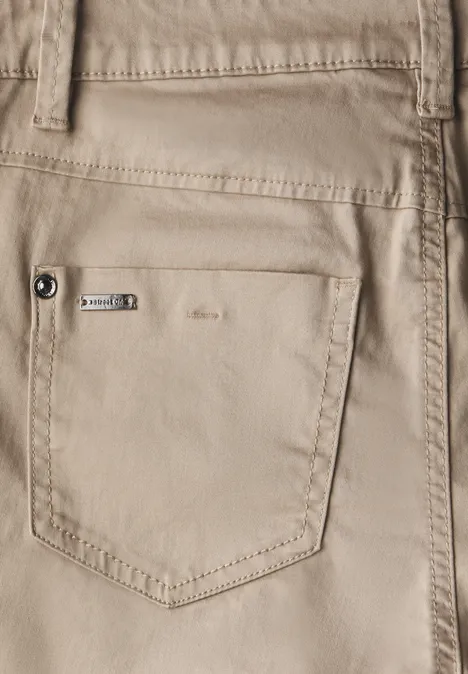 Satin Bermuda safari beige