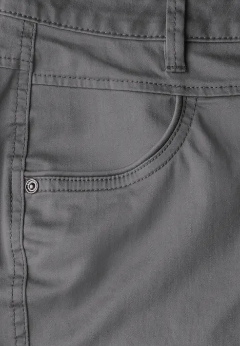 Satin Bermuda overcast grey
