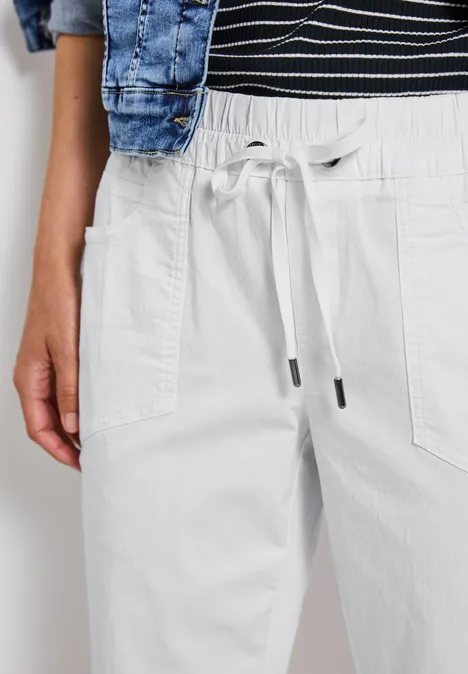 Hose im Loose Fit White