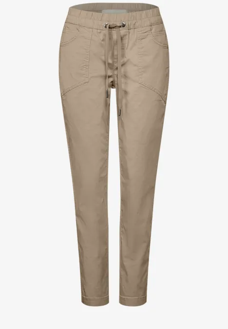 Loose Fit broek safari beige