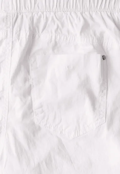 3/4-Hose mit Turn-Up White