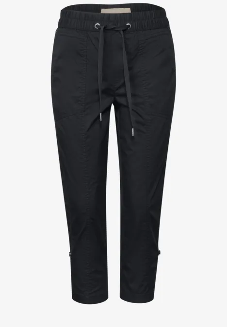 3/4-Hose mit Turn-Up Black