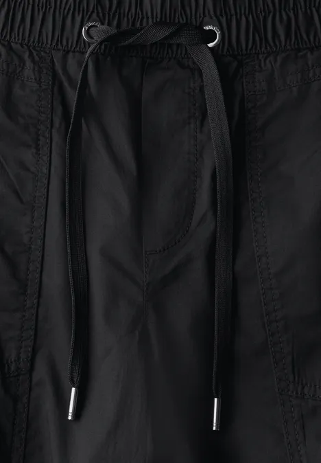 3/4-Hose mit Turn-Up Black