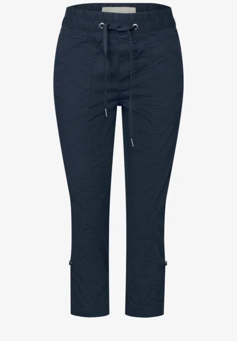 3/4-Hose mit Turn-Up deep blue
