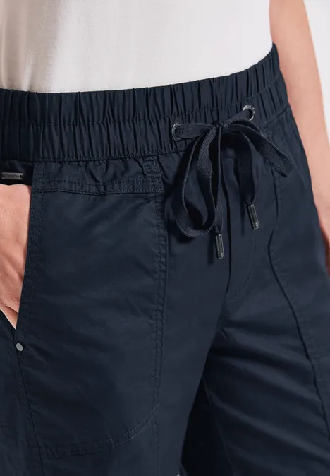 3/4-Hose mit Turn-Up deep blue