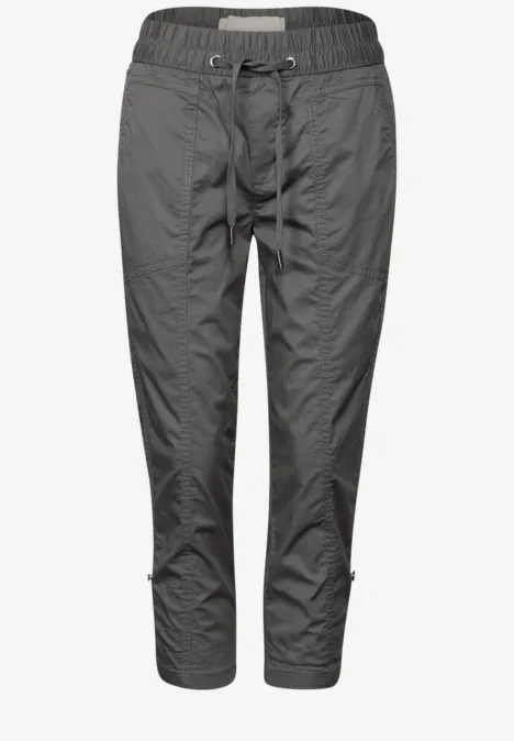 3/4-Hose mit Turn-Up overcast grey