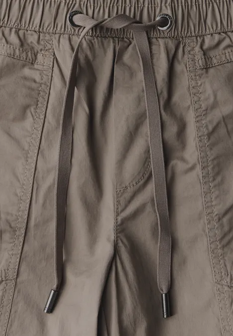 3/4-Hose mit Turn-Up stone brown