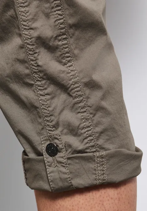 3/4-Hose mit Turn-Up stone brown