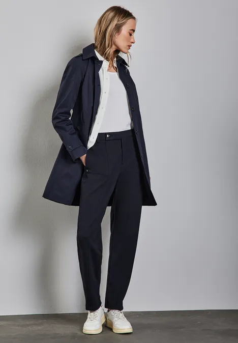 Hose im Casual Fit deep tint blue