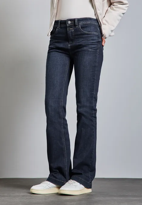 Bootcut Jeans dark indigo slightly washed