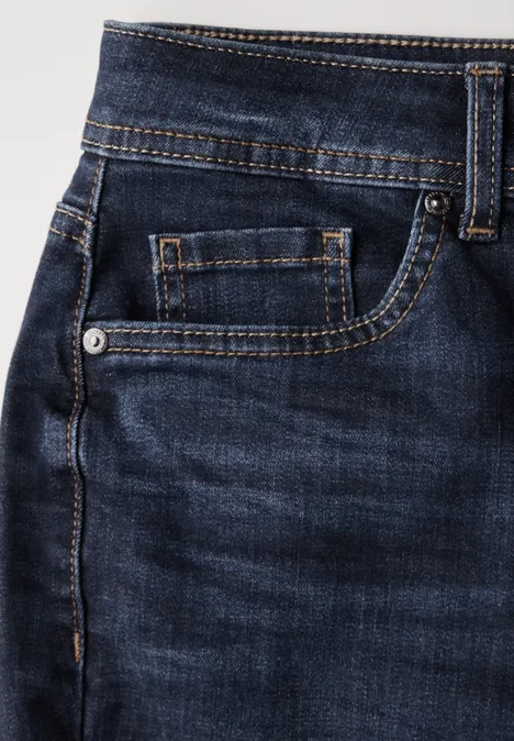 Bootcut Jeans dark indigo slightly washed
