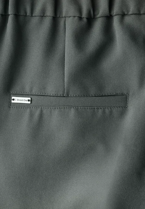 Wide Leg Twill Hose wither green