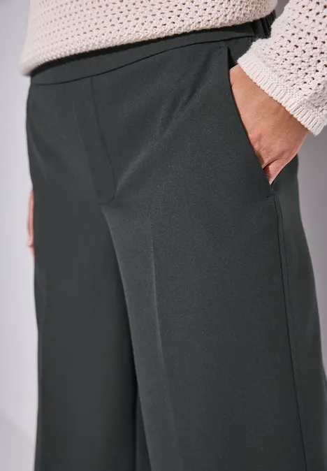 Wide Leg Twill Hose granite grey