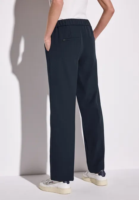 Straight Leg Twill Hose deep blue