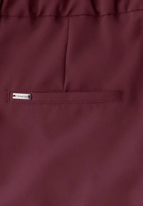 Straight Leg Twill Hose dark cherry red
