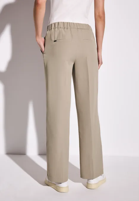 Straight Leg Twill Hose buff grey