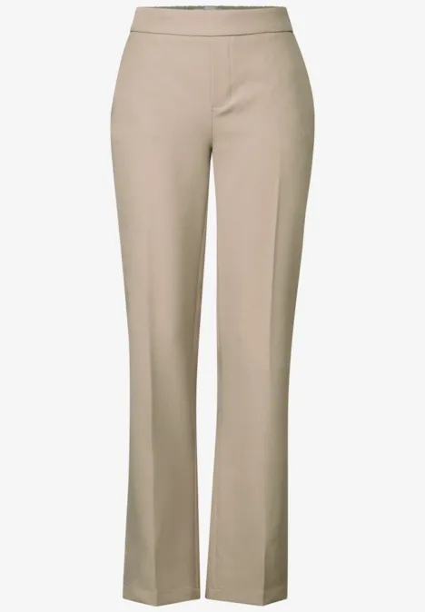 Straight Leg Twill Hose buff grey