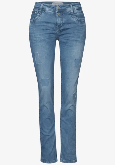 Jeans im Destroyed-Look Light Blue Destroy Wash