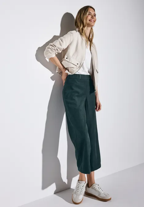 Twill Culotte hunter green