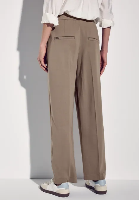 Straight Leg Hose dark mocha beige